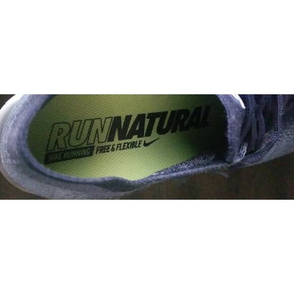 Nike Free Run Flyknit Women's Running Shoes Oreo Blue White 880843 402 Size 9.5 - Picture 15 of 16